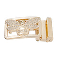 Fashion Accessories Alloy Metal Rhinestone Bee Belt Buckles for Ladies Belts