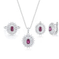 YBO Luxury Fine Jewelry 925 Sterling Silver Natural Gemstone Pyrope for Wedding Party Engagement Wedding Necklaces Rings