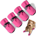 Waterproof Pet Dog Shoes Anti-slip Soft Sole Rain Boots Breathable Reflective Strap Pet Booties Rain Boots Waterproof Dog Shoes