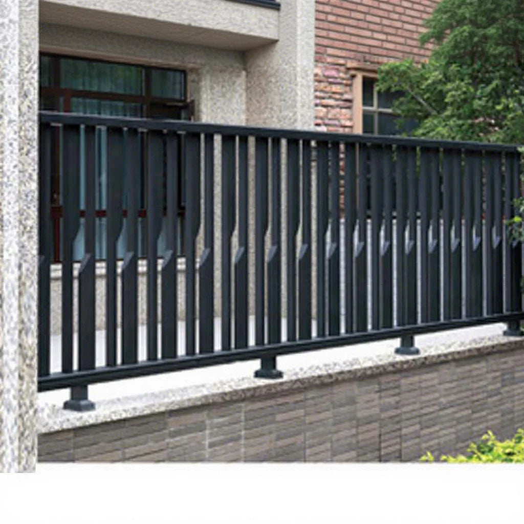 Modern Durable Waterproof Aluminum Alloy Garden Fence Panels  Outdoor with Slat Design 4ft Height Garden Fence
