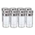 3oz Small Glass Spice Jars Spice Containers Bottles Shaker Lids Airtight Metal Caps Mini Jars With Stainless Steel Lid