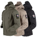 Outdoor Waterproof Jacket Softshell Men's Jacket YUEMAI Woven Bomber Jacket Winter Coats for Men Plain Dyed Turtleneck Formal