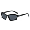 2026 Summer Trendy Street Shooting Ins Style Custom Unisex PC Fashion Sunglasses Modern Retro Geometric Design with Yellow Frame