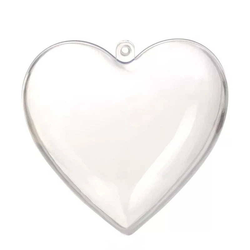 Wholesale 5cm 6cm 7cm 8cm 10cm 12cm Acrylic Gift Box Heart-shaped Gift Box Acrylic Candy Cosmetic Gift Box Bauble for Girls