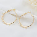 Wholesale 14K Gold Plated Round Hoop Earrings Fashion Diy Jewelry Earring Making Accessories Multi Circle Detachable Charms
