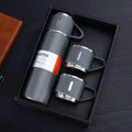 Gift Box 3pcs Vacuum Insulated Thermos Flask Cup Eco-Friendly Temperature Display Minimalist Design Christmas Gift