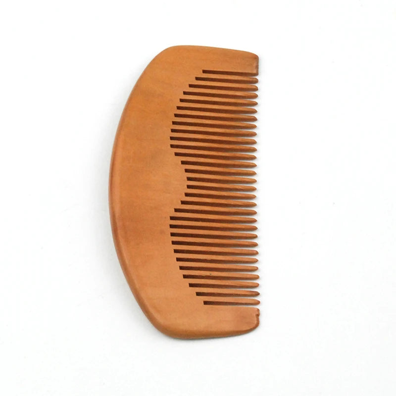 Scalp Logo Personalised Mini Salon ECO Pocket Hairdressing Styling Massage Custom Barber Mahogany Wood Hair Comb
