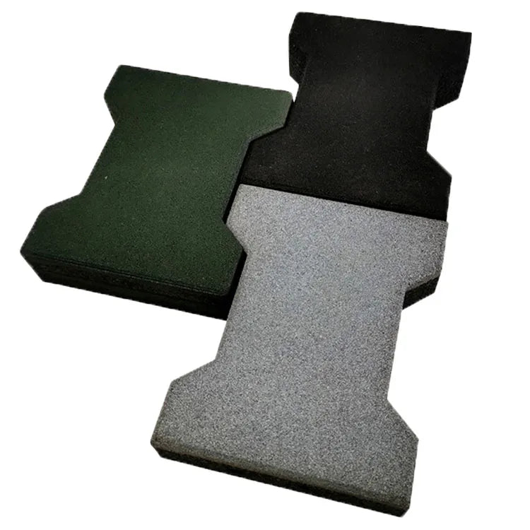 Outdoor Rubber Tiles for Playground Dog Bone Rubber Floor Tiles Paver Brick