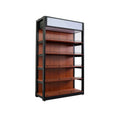 Gondola Shelving Light Duty Metallic Supermarket Shelves with Powder Coated Finish for Shops