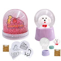 Wholesale Custom Accept Kids Plastic Crafts Empty Snow Globe Kit for DIY Repair