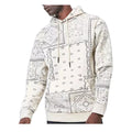 2022 Fashion Long Sleeve Bandana Fleece Pint Hoodies Plus Size Men's Streetwear Tracksuit Hoodie for Man