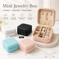 Luxury PU Travel Jewelry Box with Suede Lining Multi-Compartment Organizer for Rings Earrings Necklaces & Watches For Gift MegaBDM