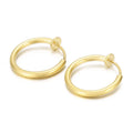 Earrings 2025 Trendy Fashion Titanium Gold Hoop Studs Hypoallergenic Round Circle Earrings Christmas Gift for Women Jewelry