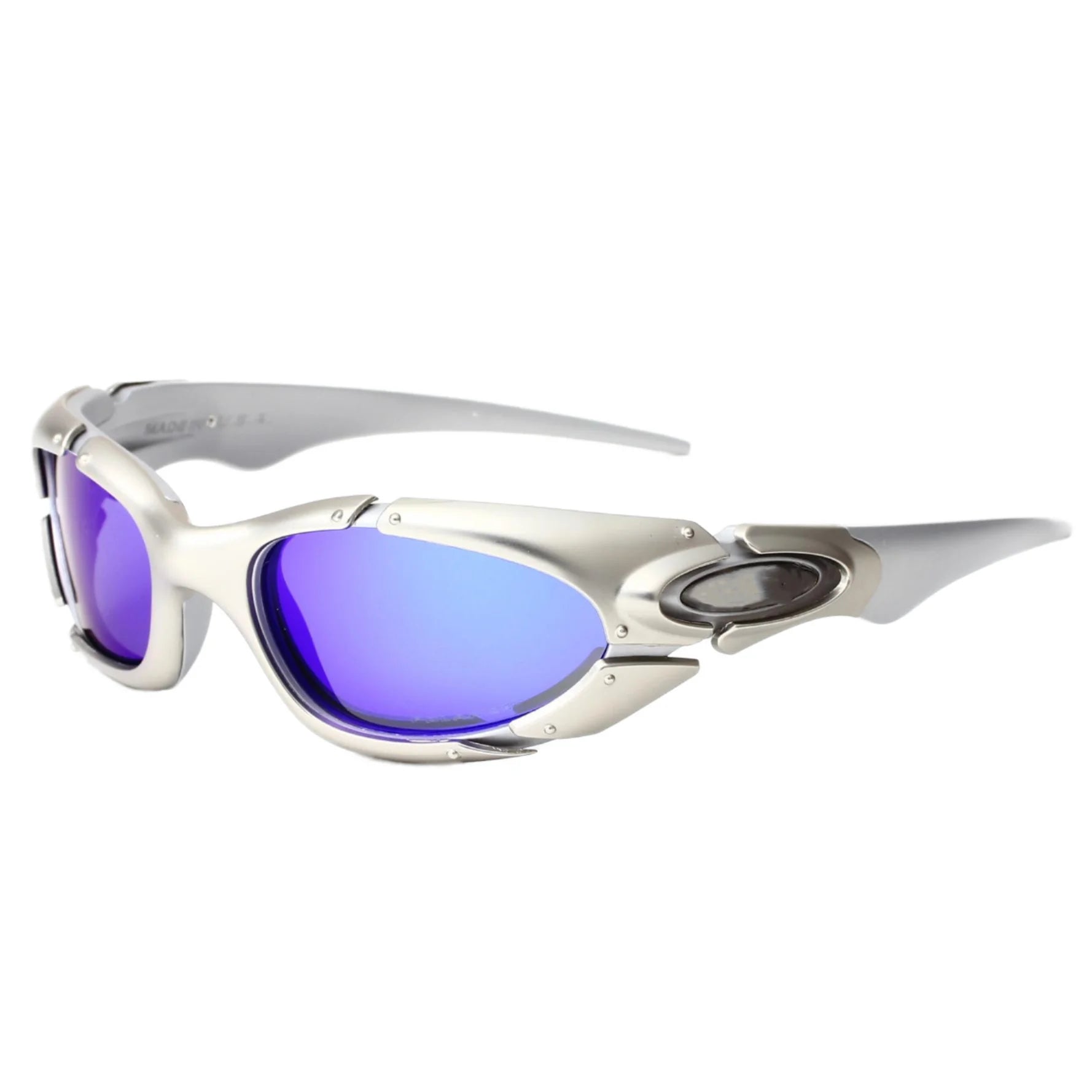 Hip Hop Vintage European American Trend Sunglasses Y2K Rich Precious Metal Square Anti-Ultraviolet Fashion Yellow Purple