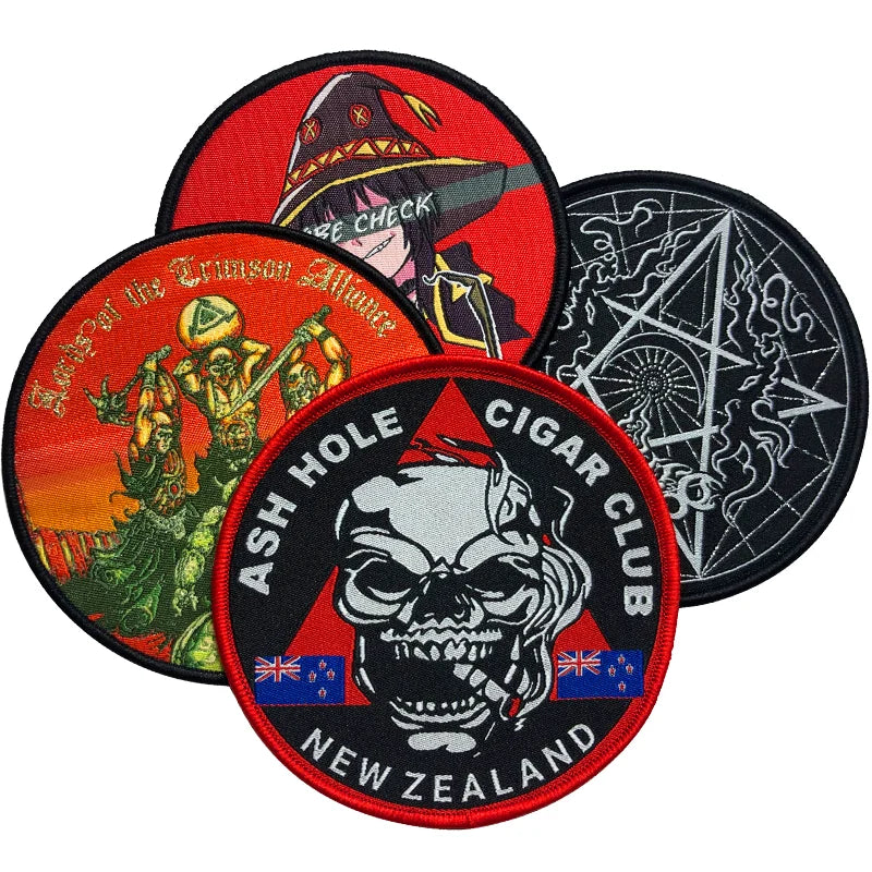 Custom Design Diy Clothing Patch Embroidered Badge Patch Stitched Woven Patches