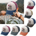 Vintage Distressed Rodeo Baseball Cap Washed Cotton Ripped Printed logo Foam Trucker Hat Custom Men Wholesale Bulk