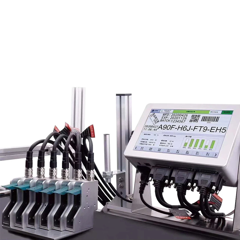 Kelier Variable QR Code Support Database 3-6 Printing Heads Inkjet Printer for Batch Code