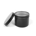 65*50mm 120ml Black Metal Aluminum Jar for Candle Cosmetic Tea Gift Lotion Hair Hairdressing Gel Wax Softener Container