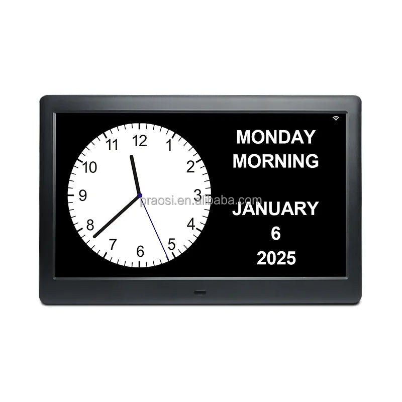 Pros New 10\" Dynamic Touch Screen Digital Azan Clock Full Quran Player Islamic Art Duas Dhikr Hadith Electronic Desk Clocks