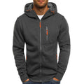Fitspi Wholesale Men's Sports Fitness Casual Jacquard Sweater Cardigan Hooded Coat Full Zipper Hoodies Dropshiping