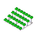 Good Quality Bleacher Seats for Basketball Field Temporary Outdoor Indoor Gym Telescopic Scaffolding Grandstand Seating