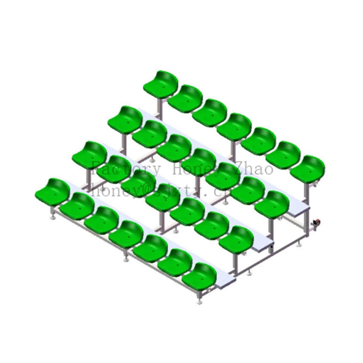 Good Quality Bleacher Seats for Basketball Field Temporary Outdoor Indoor Gym Telescopic Scaffolding Grandstand Seating