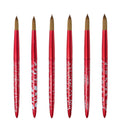 Christmas Metal Handle Nail Brush Crimped Acrylic Brush Kolinsky Brush for Acrylic Nails Gel Builder Manicure Brusher