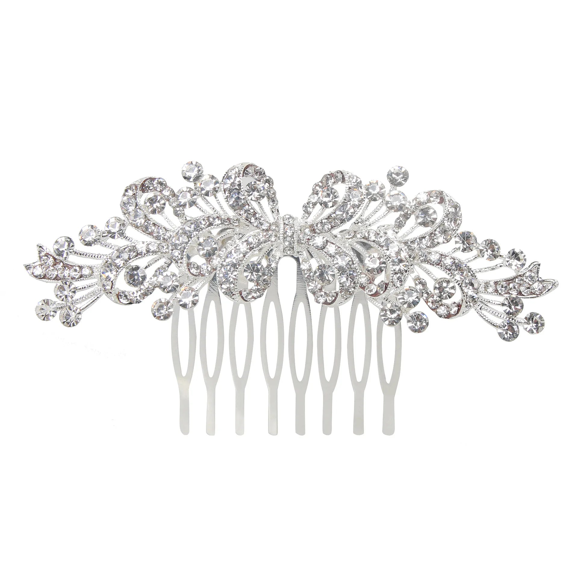 Wedding Hair Comb Faux Pearl Crystal Hair Accessories Rhinestone Pearl Hair Side Comb Clips for Bride Bridesmaid