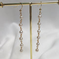 GE081 14K Gold Filled Earring Jewelry Hanging Natural Pearl Charm Earrings for Women