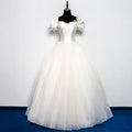 AL1136 2023 White Wedding Ball Gown Dress Hot Sale Civil Wedding & Prom Dresses with Crystal Decoration Vestidos De Novia