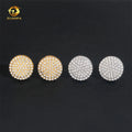 Fine Jewelry S925 Hip Hop Style Sterling Silver Moissanite Diamond Iced Out Stud Earrings