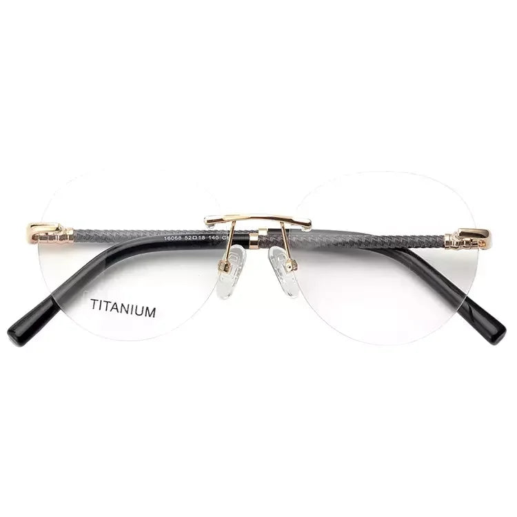 Popular Vintage High-Grade Titanium Rimless Eyeglasses Frames Wholesale Price Popular Design