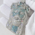 GRA Certificated Pass Diamond Tester 2.5" Blue Mix White Moissanite Diamond Hip Hop Iced Out Jesus Pendant