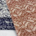 Retro Paisley Poplin Reactive Printing 100% Cotton Woven Fabric for Women Dress Shirt