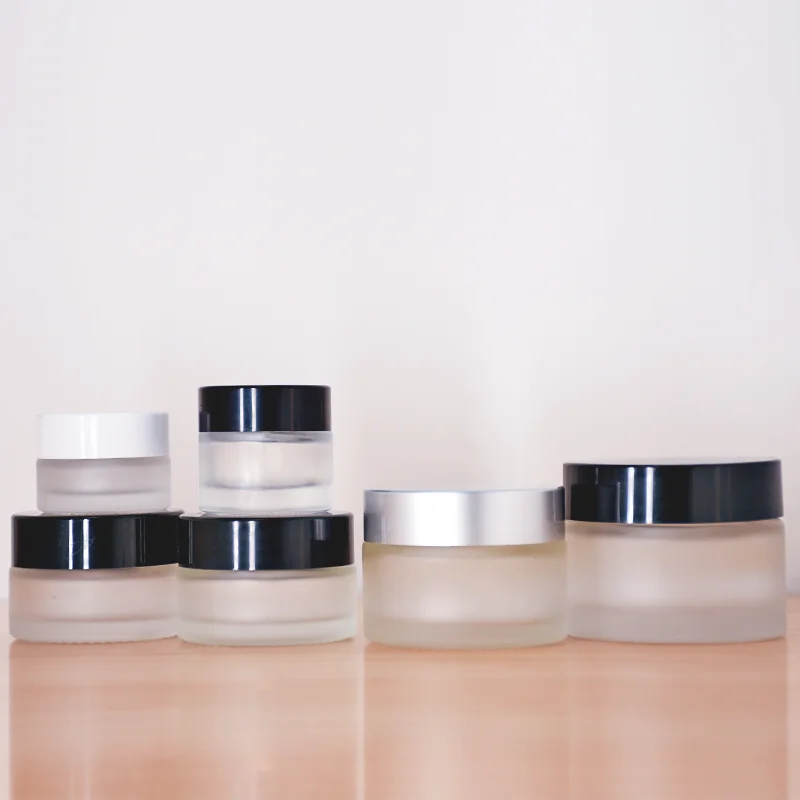 Wholesale Transparent Bottle 5ml 10ml 15ml 20ml 30ml 50ml 60ml 100ml 200ml for Cosmetic Container Packaging Cream Jar