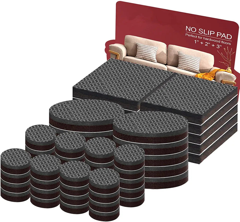 Anti Slide Hardwood Floor Protector Self Adhesive Rubber Feet Furniture Grippers Non Slip Furniture Pads