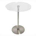 Modern Clear Acrylic Table Podium with Steel Stand for Restaurants Weddings Offices & Classrooms
