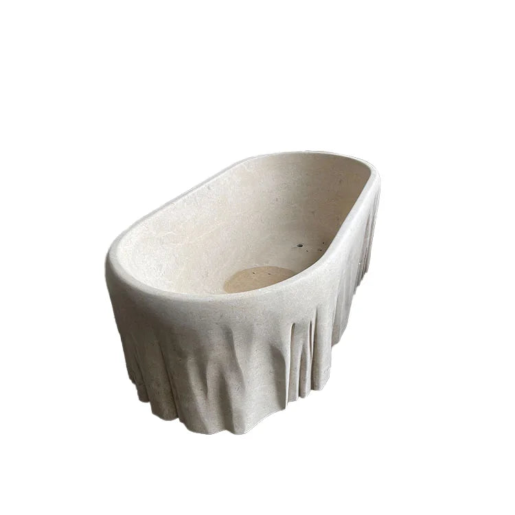 Natural Stone Marble Bathroom Shower Bathtub Customized for Export