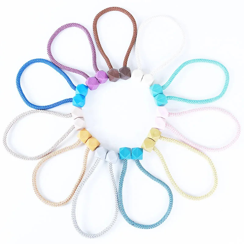 Home Decorative Curtain Accessories Magnetic Buckle Hanging Ball Rope Curtain Clips Straps