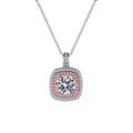 Wholesale Fine Jewelry Gold Plated 925 Sterling Silver Necklace Lab Grown Diamond Luxury 1ct Moissanite Pendant for Women
