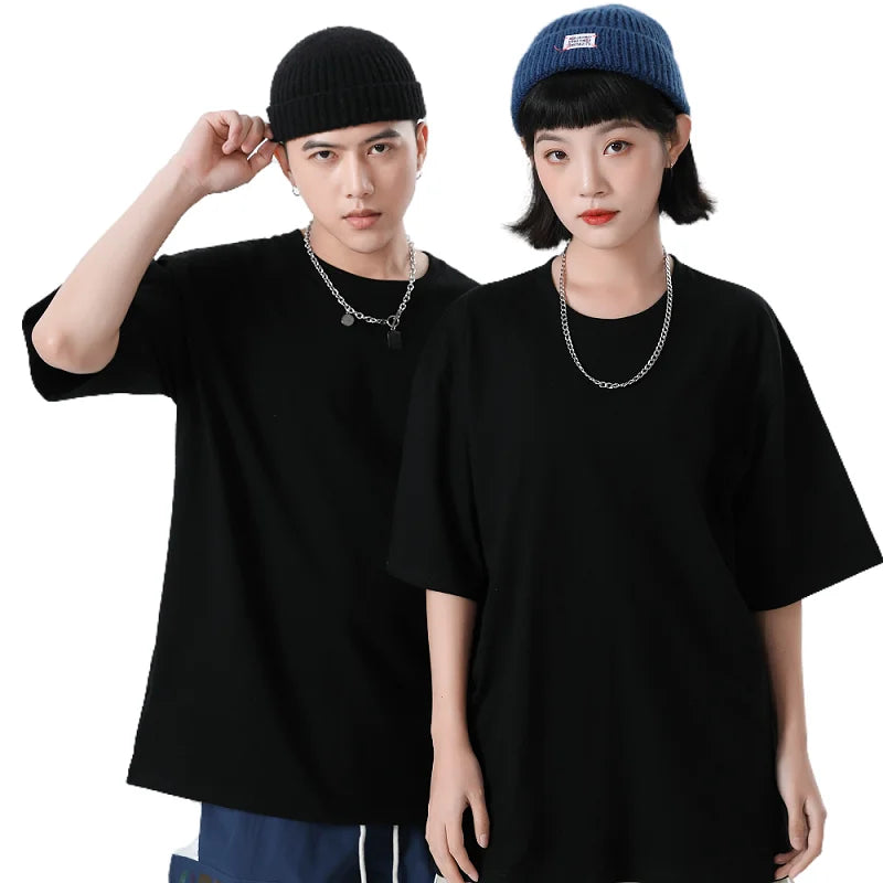 Oversized 280gsm Cotton Tshirt High Quality Custom Men's Streetwear Wholesale Blank T-shirts
