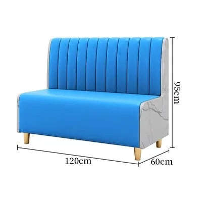 Luxury Wall Booth Sofa Western Restaurant Furniture Coffee Dessert Cake Shop Dining  Tables and Dining Chairs