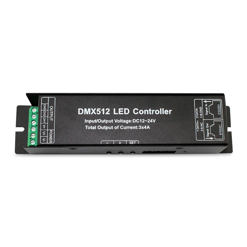 Direct Selling 4A Led Dimmer Driver Digital Display 12V 24V RGB RGBW DMX512 Decoder LED Controller with 3 Years Warranty