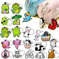 Promotional Animals Pvc Rubber Keychains Custom Key Chain Ring Anime Accessories Packaging for Bags with logo Fujian in Bulk