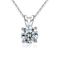 GRA 1 2 CT Color Moissanite 925 Sterling Silver Moissanite Heart Pendant Necklace Women Engagement Fine Jewelry