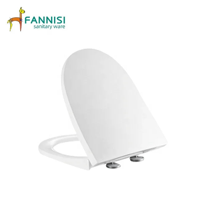 Quick Release PP Toilet Seat Cover with Soft Close Modern Design Sanitary Ware WC Toilet Seat Elongated Shape