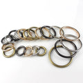 Cloxy Openable Round O Ring Claps for Belt Connect 20-50mm No Welded Wire O-ring Clasp for Bag Strap Dog Collar O-ring Buckle