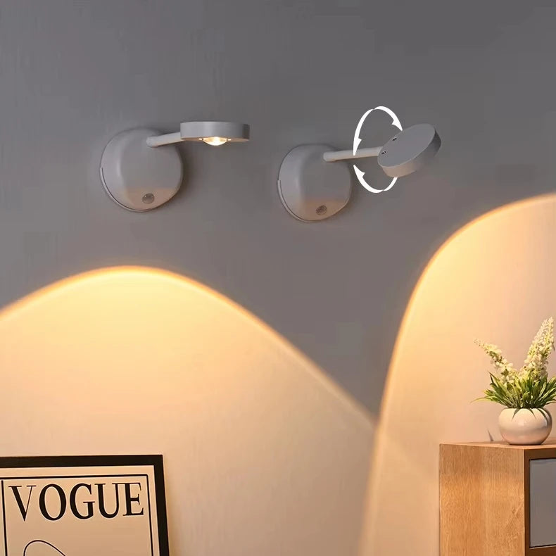 Rechargeable Wall Light Motion Small Spot Indoor Led Spotlight Remote Control Led Lighting for Home and Wire Free
