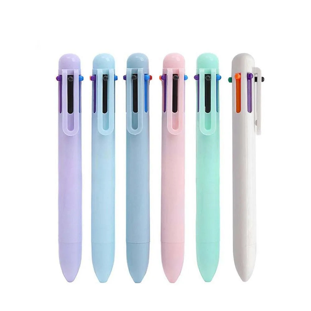 Creative Macarons Six Color Customized Promotional Pen Cheap Ball Pens on Sale