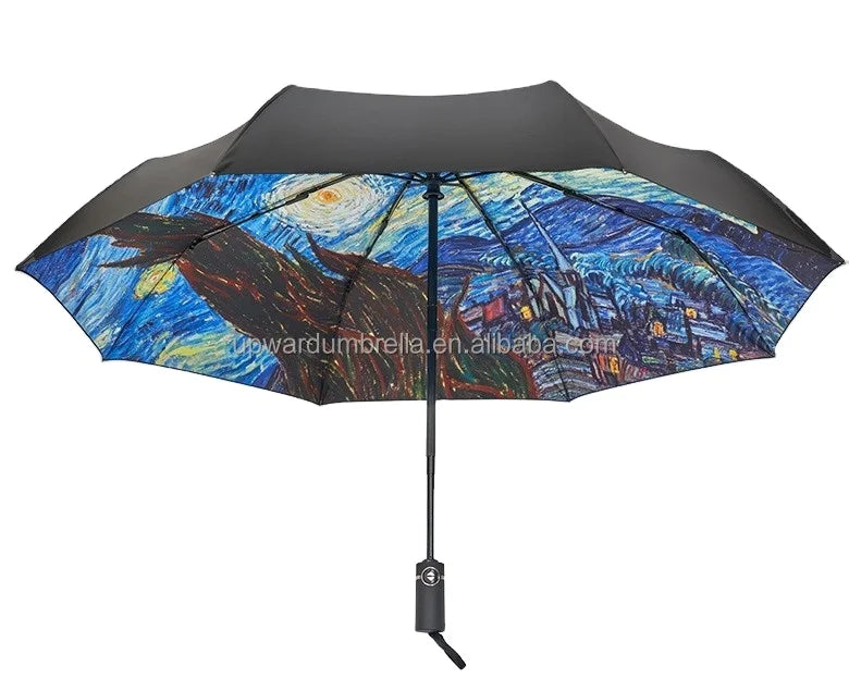 Folding Umbrella Painting Print Your Own Umbrella 3 Folding Custom Full Print Umbrella